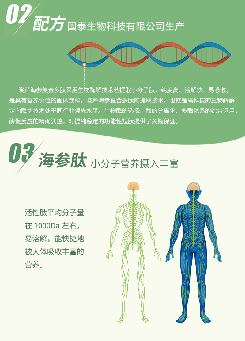 肽,复合多肽,保健品,固体饮料,晓芹海参复合多肽